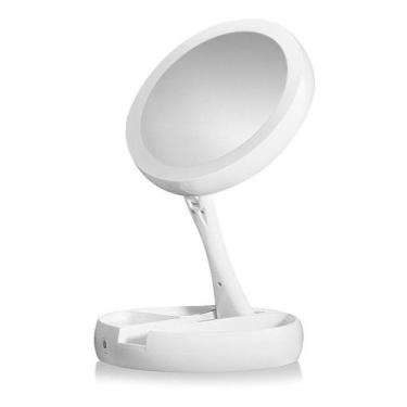 Imagem de Espelho LED Duplo c/ lente de aumento articulado p/ Makes - MYFOLD