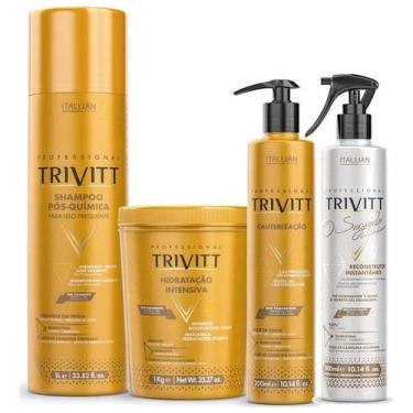 Imagem de Kit Hidratação Trivitt Profissisional Itallian Reconstrução