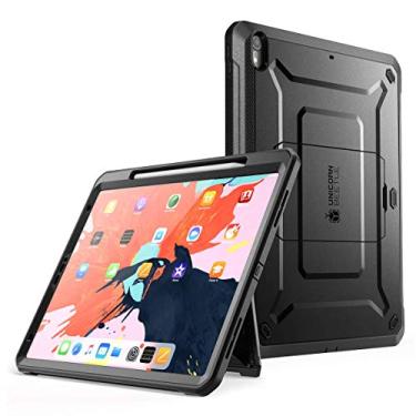 Imagem de iPad Pro 12.9 2018 Case, SUPCASE UB Pro Series, Capa Protetora de Kickstand de Corpo Inteiro para iPad Pro 12.9 2018, Suporte Apple Pencil de Carregamento com Protetor de Tela Integrado (Preto)