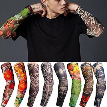 Imagem de Kit 5 Tatuagem Para Braço Do Sleeve Manga Fake Tattoo Tatuagem