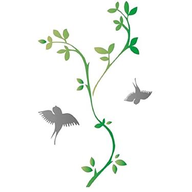 Imagem de Stencil de Acetato para Pintura OPA 20 x 25 cm - 1444 Galho e Pomba