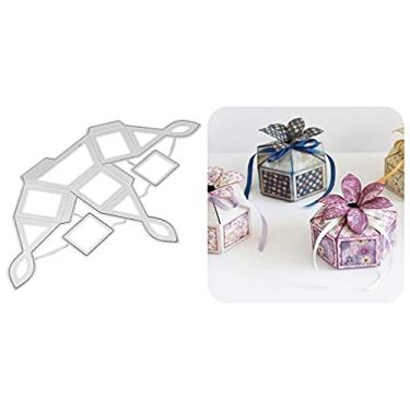 Imagem de Nova caixa de doces de presente 3D com moldes costurados, moldes de corte de metal, faça você mesmo, scrapbook, artesanato, recortes, moldes de estêncil para fazer scrapbook