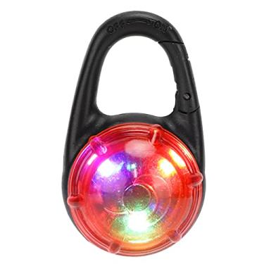 Imagem de Pssopp LED Pet Pendant Waterproof Dog Collar Clip Light 3 Blinking Modes Safety for Outdoor Activity[Red Light] Necklaces