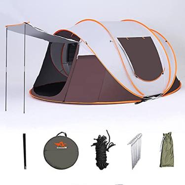 Imagem de YOUPING Barraca automática de camada dupla, barraca de acampamento 5-8, barraca , barraca de praia portátil 5-8hallKhaki