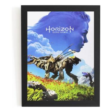 Imagem de Quadro Horizon Zero Dawn Game Arte Poster Moldurado - Fanarte