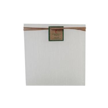 Imagem de Luminária Quadrada 12x12 Cm Branca - Candella, Verde Bambú