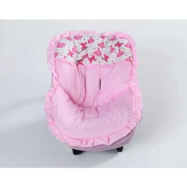 Imagem de Capa Bebe Conforto Universal Bailarina Rosa 100% Algodão