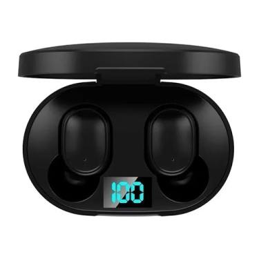 Imagem de Fone de Ouvido TWS Bluetooth 5.0 – Cor Preto Intra Auricular Premium Com Visor De Bateria Sem Fio, Compátivel Com Todos Os Aparelhos - D7