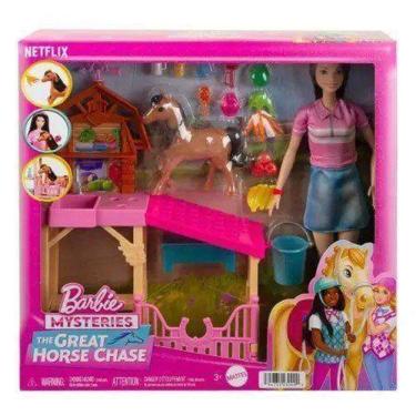 Imagem de Boneca Barbie The Great Horse Chase Criacao de Cavalos HXJ40 Mattel Única - Padrão