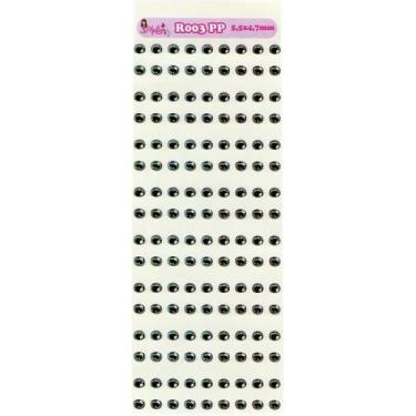 Imagem de Cartela De Olhos Resinados Styler Biscuit R003 PP - 5,5 X 4,7mm