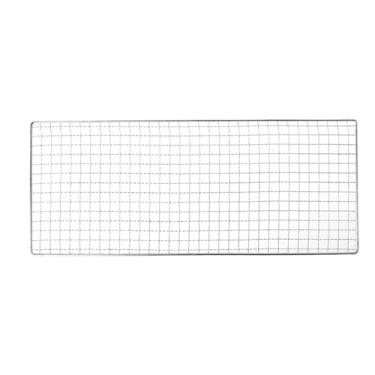 Imagem de HYUERBC Malha de churrasqueira de aço inoxidável para churrasco, rede de arame para grelhar ao ar livre, acessórios de cozinha, ferramentas, churrasqueira, espeto de peixe, cesto de grelhar