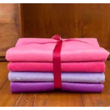 Imagem de Kit Velboa Tons de Rosa e Lilás, Pelúcia Baixa, Ursos - 4 cores medind