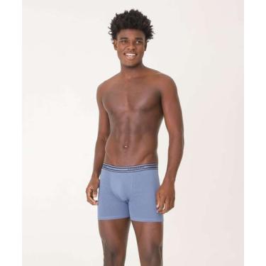 Imagem de Cueca Boxer Masculina Lupo, Azul, GG