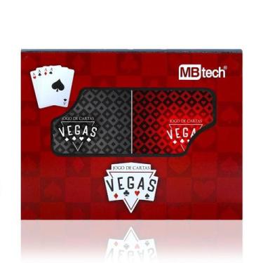 Imagem de Kit com 6 Baralhos Jogo de Cartas Vegas 100 % Plastificado MB Tech