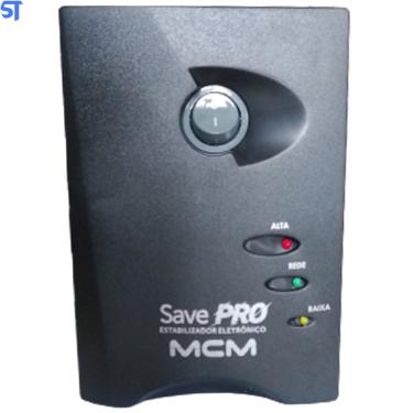 Imagem de Estabilizador 500VA mcm Save Pro Bivolt/115V - Preto