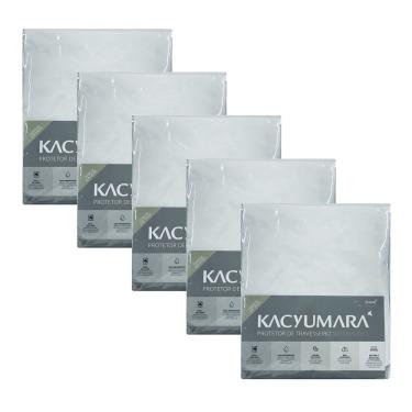 Imagem de Kit 05 Capas Protetora Travesseiro Impermeável Malha Kacyumara