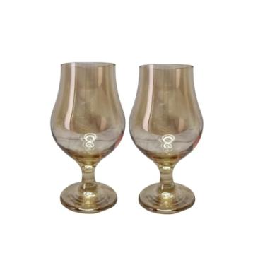 Imagem de Conjunto 2 Taças Vidro Âmbar Cerveja 400ml Nadir