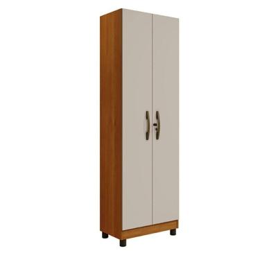 Imagem de Armário Multiuso Sparta 2 Portas Com Chave Benetil Cinamomo Off White
