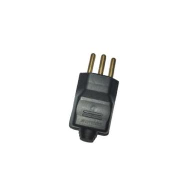 Imagem de Plug Macho 2P+T preto 20A Alumbra, Preto