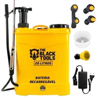 Imagem de Pulverizador Elétrico Costal The Black Tools BPM200C – 20L 2 em 1 Elétrico Manual a Bateria Bivolt com Acessórios
