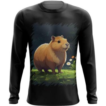 Imagem de Camiseta Manga Longa Capivara do Bem Animalzinho 10 - Kasubeck Store®,