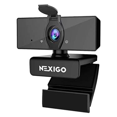 Imagem de NexiGo N660 Webcam 1080p com microfone duplo e capa de privacidade, câmera web FHD, Plug and Play, redução de ruído, para zoom Skype MS Teams Online Teaching, Laptop Mac PC Desktop