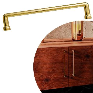 Imagem de Puxador Norbello IL 1740 - Ouro Real - 224MM