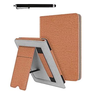 Imagem de enoxboo Capa de Tecido para 6 "Kindle Paperwhite (10/7/6/5ª Geração), Capa para Kindle Paperwhite - Cobrar com o Recurso de Esteira de Sono Automático