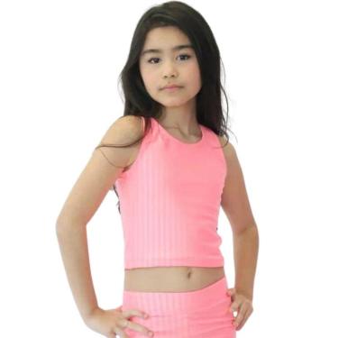 Imagem de Top Regata Infantil - Salmão Neon-Feminino