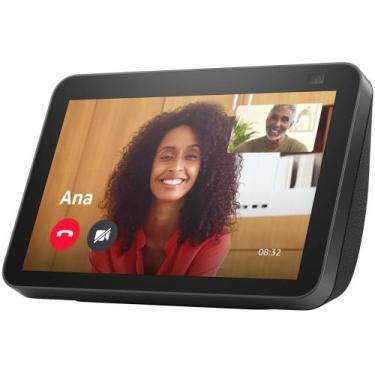 Imagem de Echo Show 8 Preta 2ª Geração Smart Speaker 8 Com Alexa - Preta - Amazo