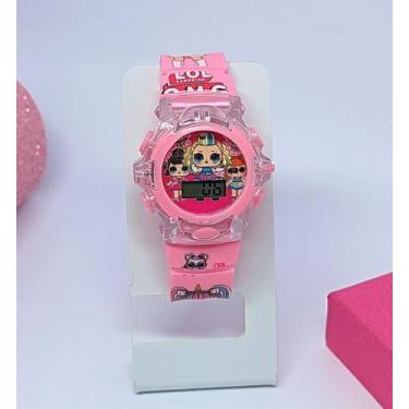 Imagem de Relógio Infantil Digital Pisca Luz Led Silicone para Crianças Menina M