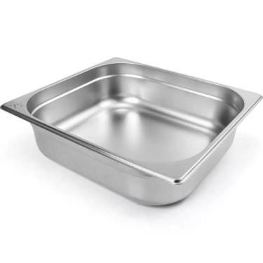 Imagem de Cuba Gastronômica Inox 2/3 100mm Restaurante 8,86l Buffet 32,4x35,4cm 