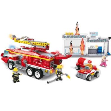 Imagem de Brinquedo para Montar Bombeiro ULTRA Caminhão - 807 Peças - Xalingo