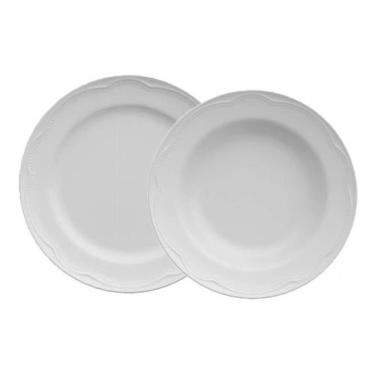 Imagem de Jogo Pratos 6 Rasos 6 Fundos Cottage Porcelanas Germer 12pçs