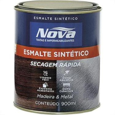 Imagem de Tinta Esmalte. 1/4 (900ml) Sintetico Nova Branco - NOVA TINTAS