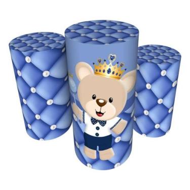 Imagem de Trio Capas De Cilindro C/ Elástico Ursinho Príncipe - Fadrix