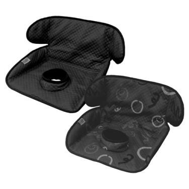 Imagem de THINK GOOD TOTS Almofada de piddle preta: protetor de assento de carro à prova d'água para treinamento de penico crianças, bebês - suporte antiderrapante, lavável na máquina, ajuste universal,