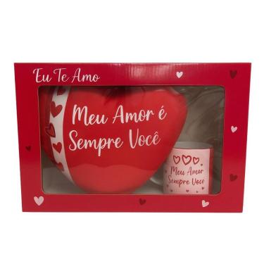 Imagem de Kit Presente Eu Te Amo Pelucias E Caneca Fizzy Premium