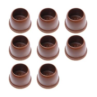 Imagem de Zerodis Protetores de Piso da Perna da Cadeira de 8pcs, Ruído Reduzindo Os Pés da Perna Tampa Com Almofadas de Proteção de Móveis de Feltro para sofá de Mesa de Cadeira (L redondo)