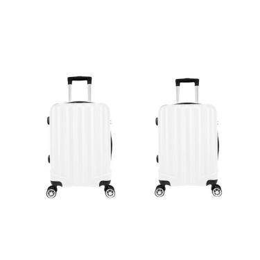 Imagem de Kit Mala de Viagem abs 2 peças Adventure e Action Fortt Branca - MAB01-BR

