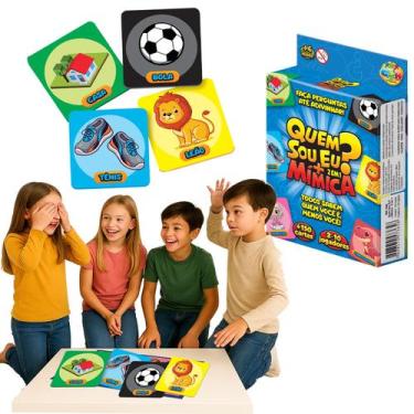 Imagem de Jogo Quem Sou Eu+Mimica Cartas Adivinha Pedagogico Educativo - GGB