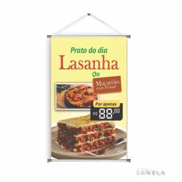 Imagem de Banner pronto Lasanha BA 329 medida 45x70 cm arte pronta