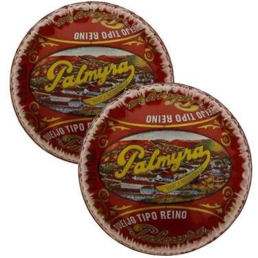 Imagem de Kit 02 Unidades Queijo Do Reino Palmyra Lata Antiga 1kg