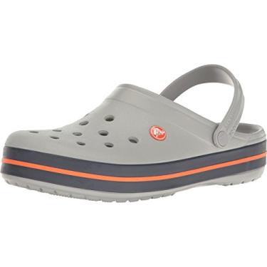 Imagem de Sandália, Crocs, Crocband, Light Grey/navy, 36, Adulto Unissex
