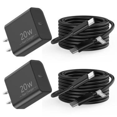 Imagem de Carregador Matsusho iPhone 16 15 20 W USB C, pacote com 2 unidades com