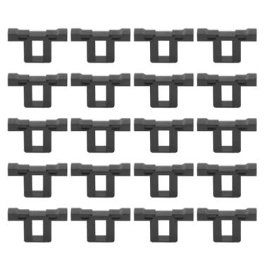 Imagem de Clipes de Drenagem de Painel Solar, Clipes de Suporte de Drenagem de água de Painel Fotovoltaico ABS Com 20 Pacotes para Uso Externo