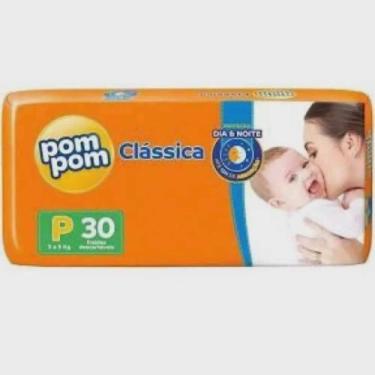 Imagem de KIT 5 FRALDA POMPOM CLASSICA JUMBO P 30 = 150 un