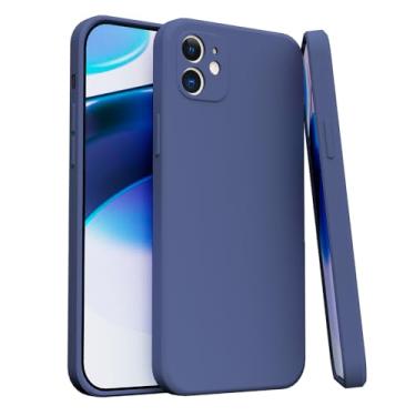Imagem de Capa Case Capinha Para iPhone 11 Silicone Aveludada Com Forro aveludado Premium (AZUL MARINHO)