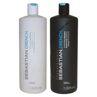 Imagem de Kit de shampoo e condicionador Sebastian Drench Moisturizing