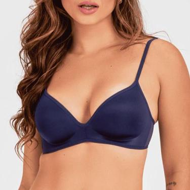 Imagem de Sutiã Camiseta Love Secret Com Bojo 991028, Azul sideral, 46